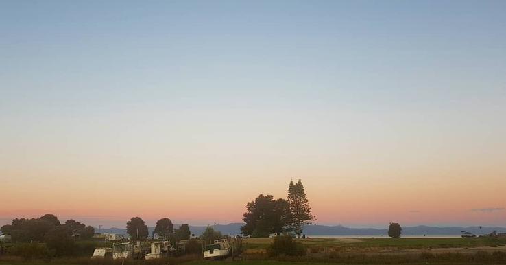 Kaiaua boats at dawn