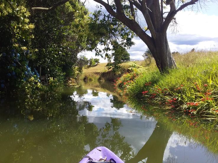 Hauarahi Stream and kayak